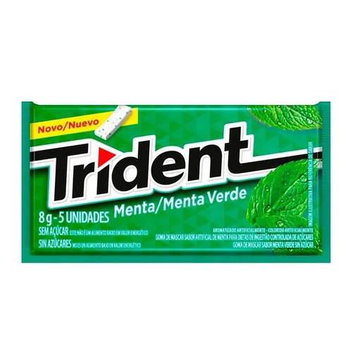 Chiclete Trident Menta C/5Un