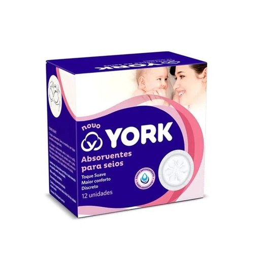 Absorvente De Seios York 12 Unidades