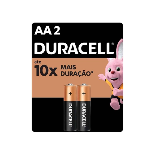 Pilha Alcalina Duracell Aa C/2Un