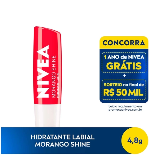 Hidratante Labial Nivea Morango Shine