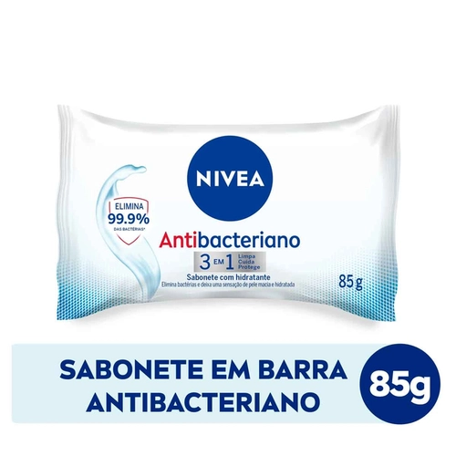 Sabonete em Barra Nivea Antibacteriano 3 em 1 85G