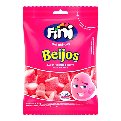 Bala Gel Fini Beijos 90G