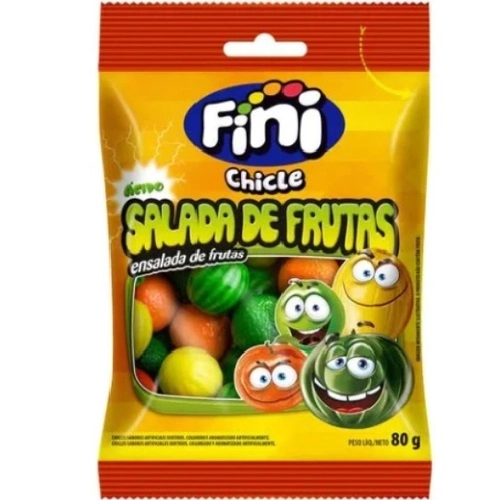 Bala Gel Fini Salada Frutas 80G