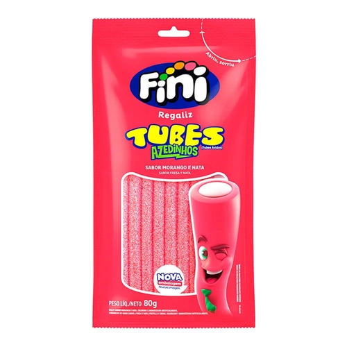 Bala Gel Fini Tubinhos Citricas Mor 80G