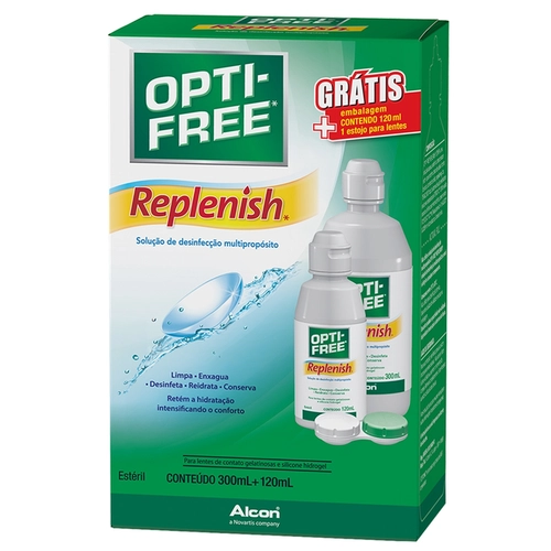 Opti Free Replenish 300Ml+120Ml Gratis