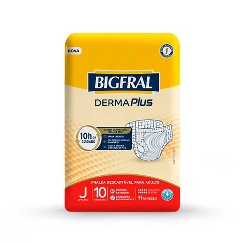 Fralda Bigfral Derma Plus Juvenil 10Un