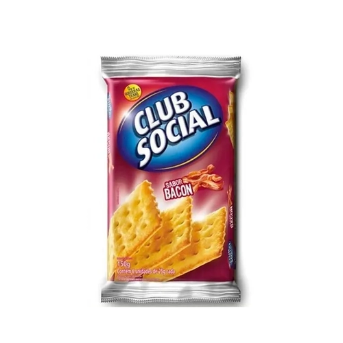 Biscoito Club Social Bacon 25G