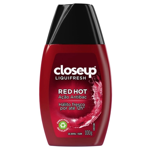 Gel Dental Closeup Liquifresh Red Hot 100G