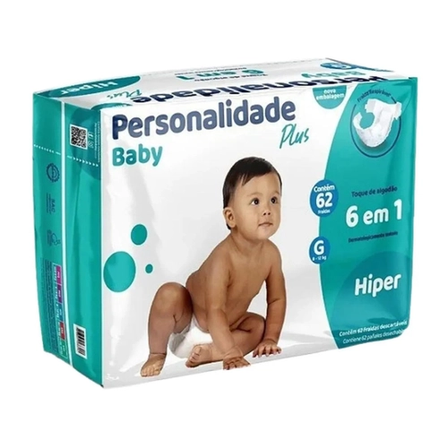 Fralda Personalidade Hiper G 62Un