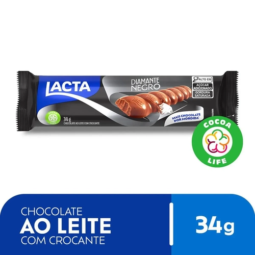Chocolate Lacta Diamante Negro 34G
