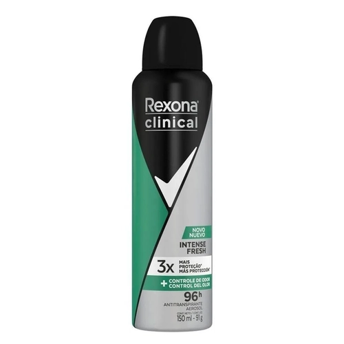 Desodorante Aerosol Rexona Clinical Masculino Intense Fresh 150ml