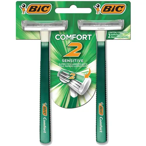 Aparelho de Barbear Bic Comfort Twin Pele Sensível 2 Unidades