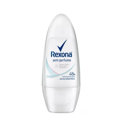 Desodorante Roll-On Rexona Sem Perfume 50ml