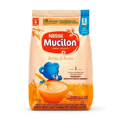 Farinha Lactea Mucilon Arroz/Aveia 180G