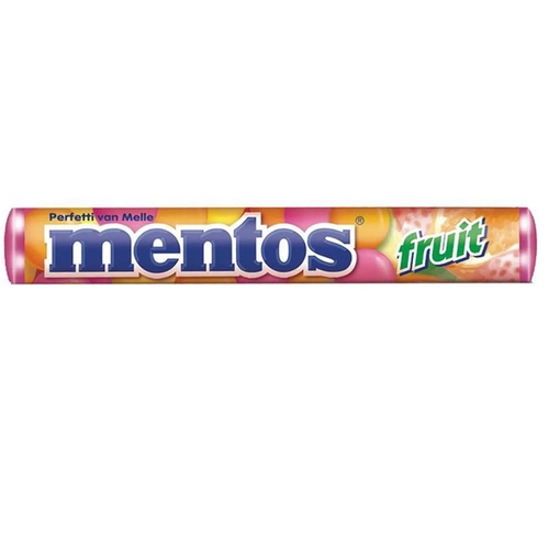 Bala Mentos Stick Fruit 38G