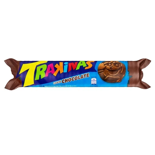 Biscoito Recheado Trakinas Chocolate 154G