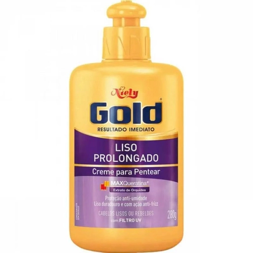 Creme Para Pentear Niely Gold Liso Prolongado 250G