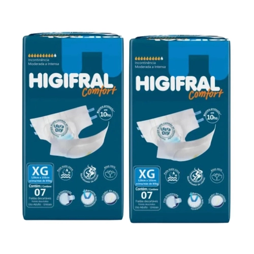 Fralda Higifral Confort Xg 7Un