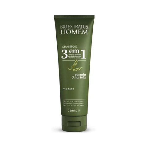 Shampoo Bio Extratus 3 em 1 Homem 250ml