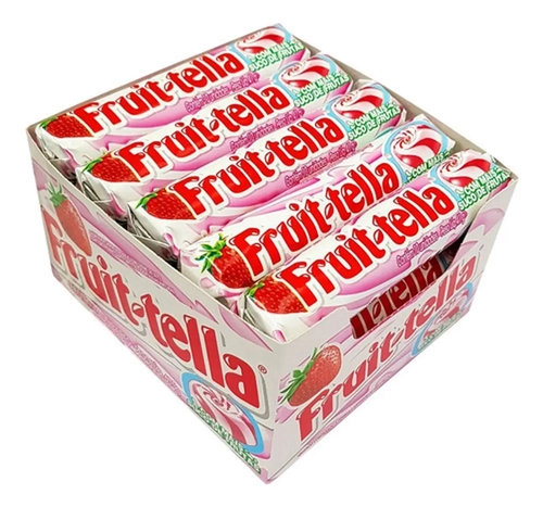 Bala Fruittela Morango Mastigável 41G