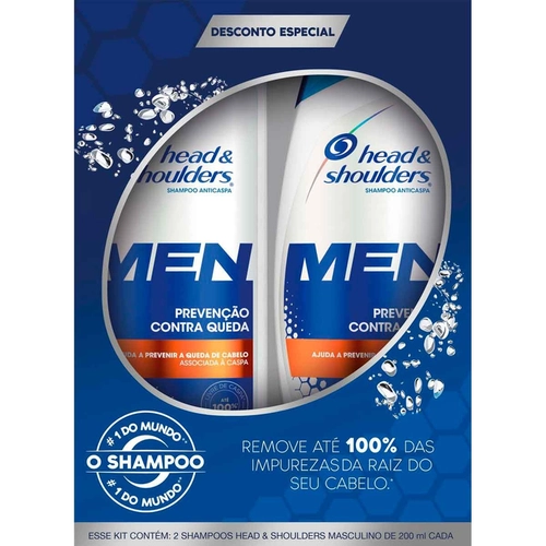 Shampoo Anticaspa Head & Shoulders Men Prevenção Contra Queda 200ml
