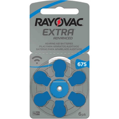 Pilha Auditiva Rayovac 675 Size 6Un