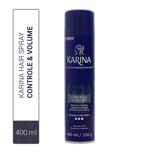 Fixador de Cabelo Hair Spray Karina Fixação Extra Forte 400ml