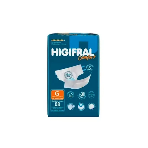 Fralda Higifral Confort G 8Un