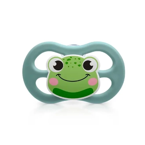 Chupeta Little Friends Lillo Simétrica Silicone Sapo 6 meses+