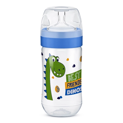 Mamadeira Lillo Super Evolution Magia Bico Redondo 6 meses+ Azul 300ml