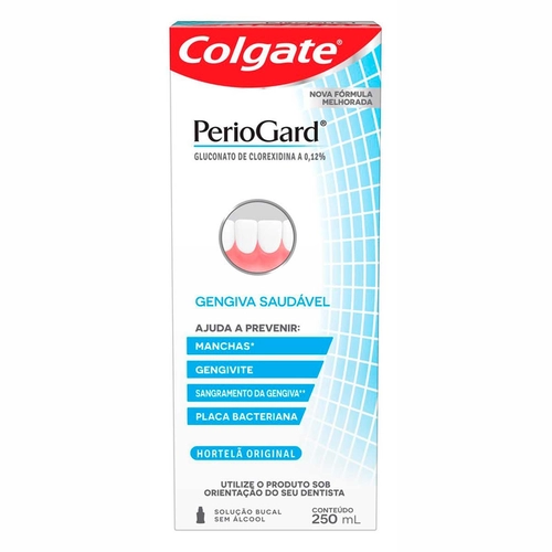 Enxaguante Solução Bucal Colgate Periogard Sem Álcool 250ml