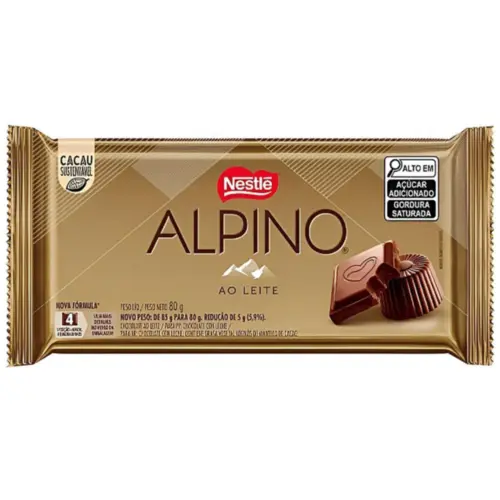 Chocolate Barra Nestle Alpino 80G