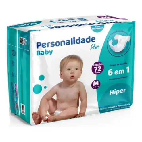 Fralda Personalidade Hiper M 72Un