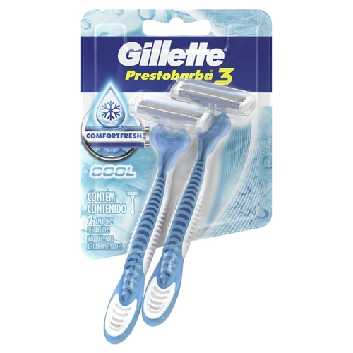 Aparelho de Barbear Gillette Prestobarba3 Fresh 2 Unidades