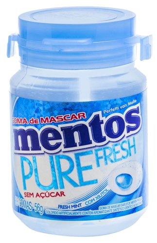 Chiclete Mentos Garrafa Fresh Mint 56G