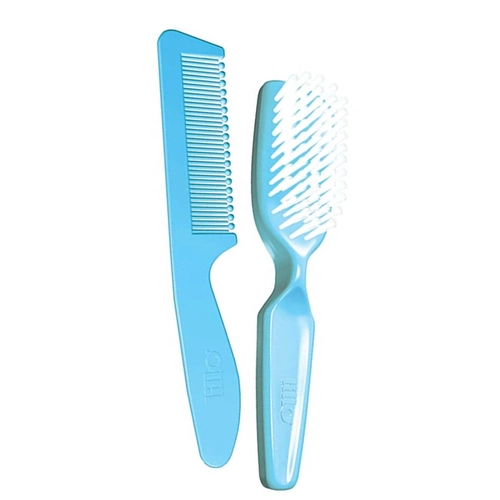 Kit Escova e Pente Lillo Azul