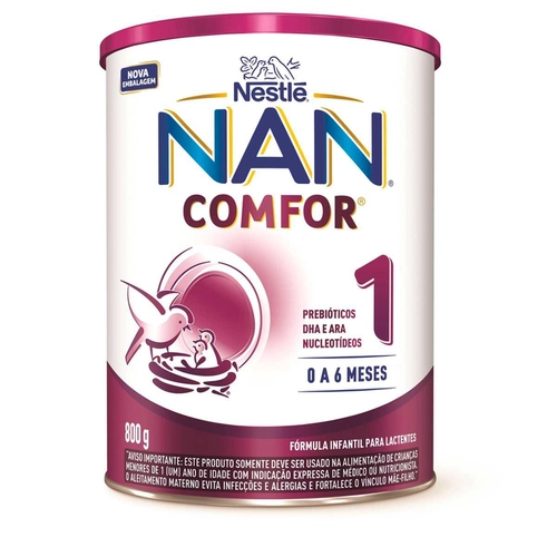 Formula Infantil Nan 1 Comfor 0 A 6 Meses 800G