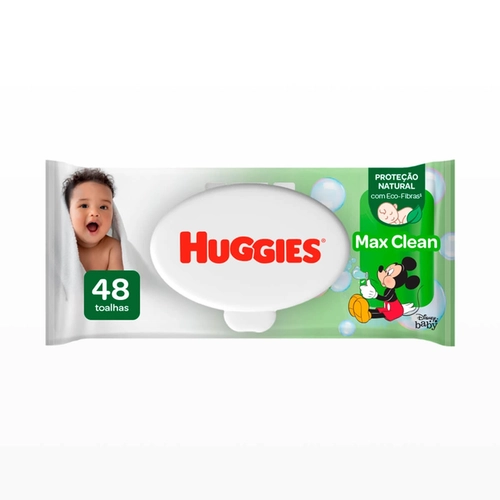 Toalha Umedecida Huggies Max Clean 48 Unidades