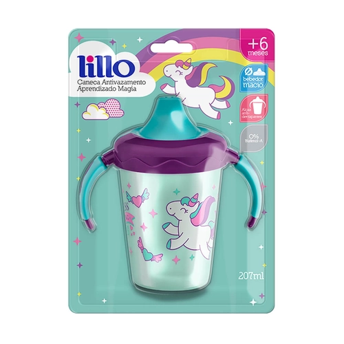 Caneca Antivazamento Lillo Magia Menina