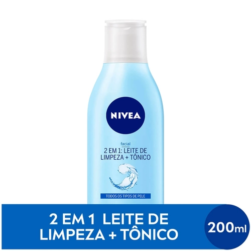 Leite de Limpeza + Tônico Refrescante Facial 2 em 1 Nivea 200ml