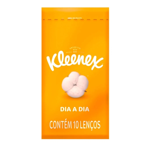 Lenço de Papel Kleneex de Bolso Folha Tripla 10 Unidades