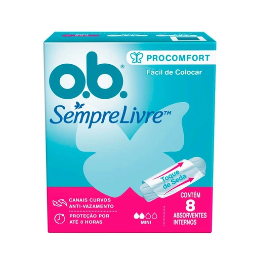 Absorvente Interno Ob Pro Comfort Mini 8 Unidades