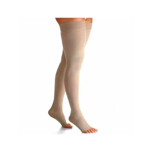 Meia Sigvaris Select Comfort Premium Meia Coxa G3 30/40 Pé Aberto Natural