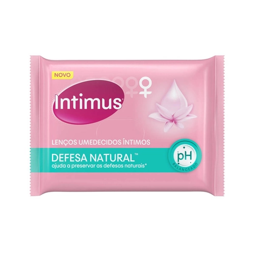 Lenço Umedecido Intimus Defesas Naturais Feminino 16 Unidades