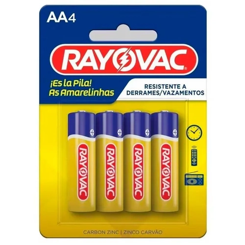 Pilha Rayovac Am Palito Aaa 4Un
