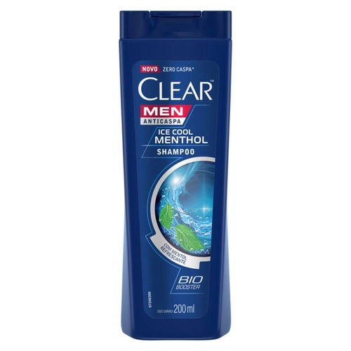 Shampoo Clear Anticaspa Men Ice Cool Menthol 200ml