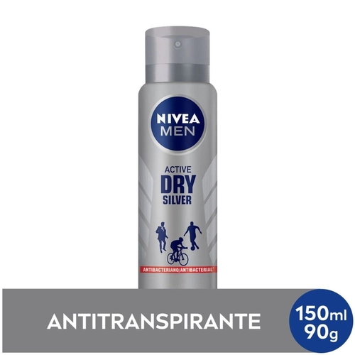 Desodorante Aerosol Nivea Masculino Silver Protect 150ml
