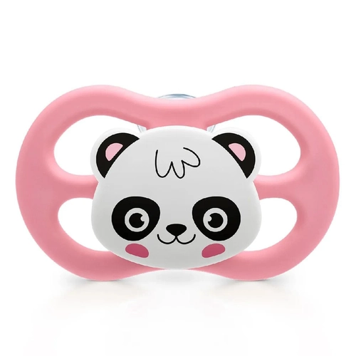 Chupeta Little Friends Lillo Simétrica Silicone 6 meses+ Panda