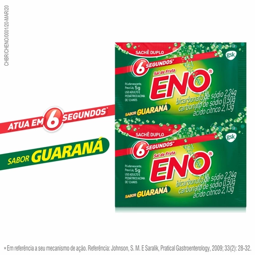 Sal De Fruta Eno Guarana 2 Saches