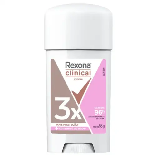 Desodorante Stick Creme Rexona Clinical Woman Classic 58G